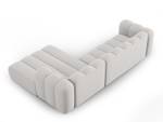 modulares Ecksofa LUPINE 4 Sitzplätze Hellgrau