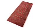 Turkaman - 130x60cm Rot - Naturfaser - 60 x 1 x 130 cm