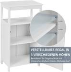 Badezimmerschrank Badschrank Weiß - Holzwerkstoff - 30 x 81 x 45 cm