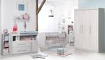 Set de chambre bébé Maren II 3 pcs Gris - Bois manufacturé