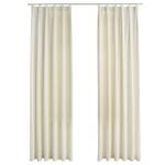 Rideau(lot de 2) 299473 Blanc crème - Hauteur : 225 cm