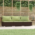 Garten-Lounge-Set (3-teilig) 3013629-13 Braun - Grün - 210 x 70 x 210 cm