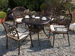 Gartenset ANCONA 5-tlg Beige - Braun - Dunkelbraun