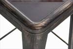 Tabouret de bar Joshua Lot de 4 Noir brillant