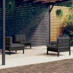 Garten-Lounge-Set Schwarz