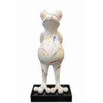 Statue grenouille multicolore H68 cm Blanc - Porcelaine - 32 x 68 x 30 cm
