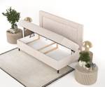 Boxspringbett Demi Beige - H3 - Tiefe: 90 cm