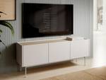 TV-Lowboard Color Beige - Holzwerkstoff - 144 x 55 x 37 cm