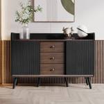 Sideboard Eos Ⅰ Braun - Holzwerkstoff - Metall - 40 x 80 x 117 cm