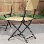 Liegestuhl-Set 863-123V00YL Gelb - Polyrattan - 60 x 70 x 60 cm