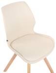 Chaise de salle à manger Luna Lot de 2 Blanc crème