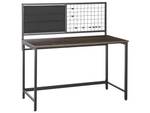 Bureau VINCE Noir - Marron - Bois manufacturé - 118 x 121 x 60 cm