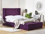 Lit double NOYERS Mauve - Largeur : 170 cm