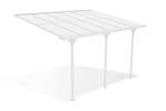 Pergola/Carport KLEO adossé Blanc - Largeur : 400 cm