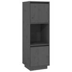 Highboard DE4619 Grau - Massivholz - 35 x 117 x 38 cm