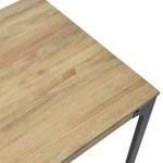 Table salle à manger Bristol 70x70x75 cm Noir - Bois massif - Bois/Imitation - 70 x 76 x 70 cm