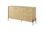 Kommode SCANDI 2D3S Beige - Holzwerkstoff - Kunststoff - 157 x 82 x 40 cm