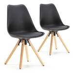 Set de 2 chaises Jeff Noir Noir