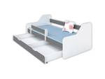 Kinderbett Dakota mit Schublade Grau - Holzwerkstoff - 80 x 65 x 160 cm