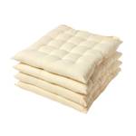 Stuhlkissen 4er Set Beige