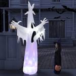 Aufblasbarer Halloween-Geist Weiß - Textil - 50 x 244 x 160 cm