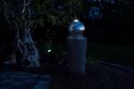 Led Gartenbrunnen FoBoule Grau - Kunststoff - 30 x 75 x 30 cm