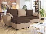 Ecksofa Fiona Beige - Braun