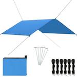 Outdoor-Tarp 3007551 Blau - 400 x 400 cm