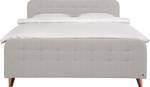 Nordic Box Boxspringbett TBO Hellgrau - Breite: 182 cm - H2 / H3