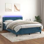 Boxspringbett 3017268-2 Dunkelblau - 144 x 193 cm