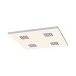 LED Deckenleuchte PURE NEO Grau - Metall - 62 x 7 x 62 cm