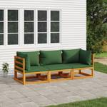 Salon de jardin 3028504-7 (lot de 3) Vert