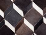 Tapis patchwork ALPKOY Noir - Marron - Blanc - 140 x 140 x 140 cm