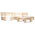 Garten-Lounge-Set (4-teilig) 297743 Braun - Kiefer Dekor