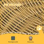 Rattan Katzenkorb D30-798V00LR Braun - Kunststoff - 50 x 31 x 50 cm