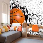 Fototapete BASKETBALL Rissige Wand 3D 368 x 254 x 254 cm