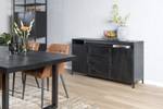 Sideboard Black Omerta Schwarz - Massivholz - 150 x 85 x 40 cm