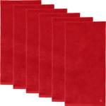 Handtuch 6er-Pack 161519 Rot - 58 x 120 cm