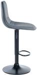 Tabouret de bar Lex Lot de 2 Noir - Gris