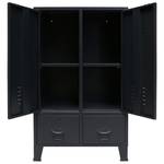 Kleiderschrank DE306 Schwarz - Kunststoff - 35 x 35 x 67 cm