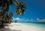 Fototapete Maldives 610937 Blau - Naturfaser - Textil - 388 x 270 x 270 cm