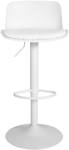 Tabouret de bar Almada Lot de 2 Blanc - Cuir synthétique - 44 x 75 x 46 cm