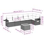 Gartensitzgruppe K3185(7-tlg) Grau - Massivholz - 69 x 62 x 62 cm