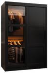 ARMOIRE À PORTES COULISSANTES DOME Largeur : 120 cm - Noir