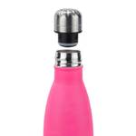 Trinkflasche 9 x Edelstahl pink