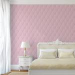 TAPETE Rosa Muster Gesteppt Geometrie Pink - Papier - 53 x 1000 x 1000 cm