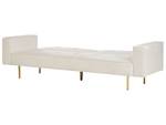 3-Sitzer Sofa VISNES Cremeweiß - Gold - Weiß