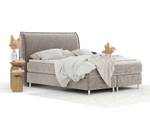 Boxspringbett Chermin Taupe - Breite: 140 cm