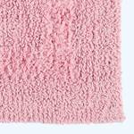 Halbrunde Badematte aus 100% Baumwolle Pink