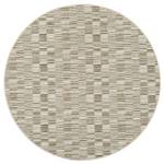 Streifenberber Teppich Stripes Rund Beige - 133 x 133 cm